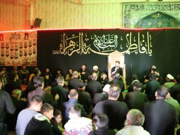 برگزاری دسته عزاداری فاطمی در شهرک طالقان 