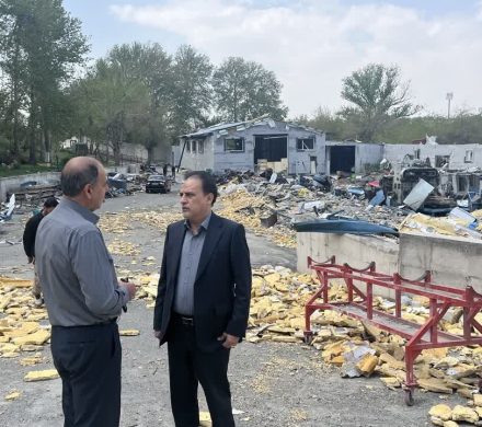 بازدید معاون هماهنگی امور اقتصادی استانداری البرز از واحدهای آسیب‌دیده 